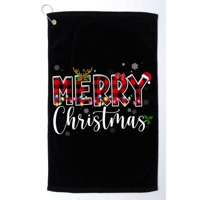Merry Christmas Festive Cute Holiday Golf Towel