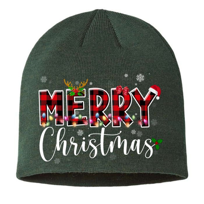 Merry Christmas Festive Cute Holiday Sustainable Beanie