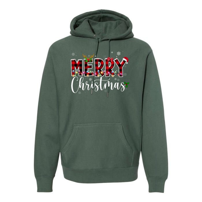 Merry Christmas Festive Cute Holiday Premium Hoodie