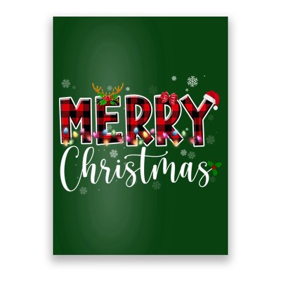 Merry Christmas Festive Cute Holiday Poster