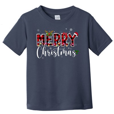 Merry Christmas Festive Cute Holiday Toddler T-Shirt