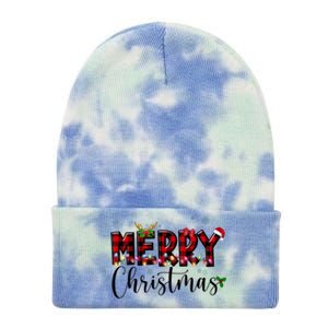 Merry Christmas Festive Cute Holiday Tie Dye 12in Knit Beanie