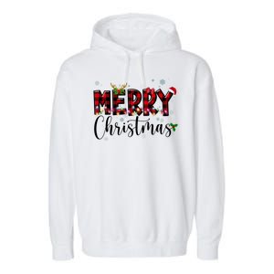 Merry Christmas Festive Cute Holiday Garment-Dyed Fleece Hoodie