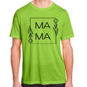 Mama Cute Flower Mother's Day Gift Adult ChromaSoft Performance T-Shirt