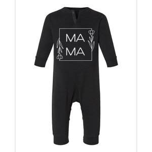 Mama Cute Flower Mother's Day Gift Infant Fleece One Piece