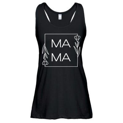 Mama Cute Flower Mother's Day Gift Ladies Essential Flowy Tank