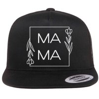 Mama Cute Flower Mother's Day Gift Flatbill Hat