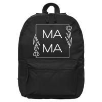 Mama Cute Flower Mother's Day Gift 16 in Basic Backpack