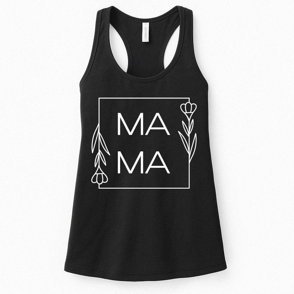 Mama Cute Flower Mother's Day Gift Womens Tank Top