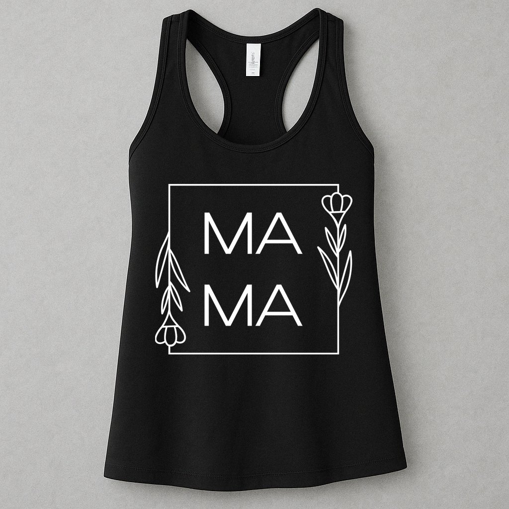 Mama Cute Flower Mother's Day Gift Womens Tank Top