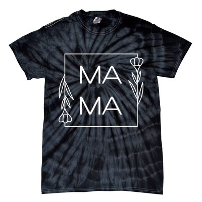 Mama Cute Flower Mother's Day Gift Tie-Dye T-Shirt