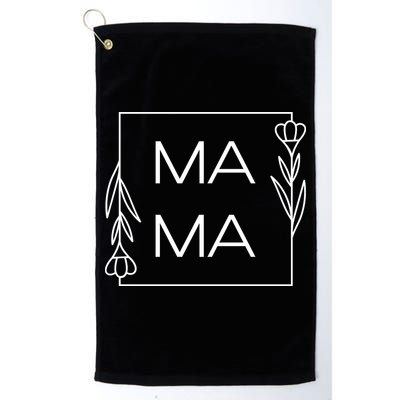Mama Cute Flower Mother's Day Gift Golf Towel