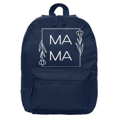 Mama Cute Flower Mother's Day Gift 16 in Basic Backpack