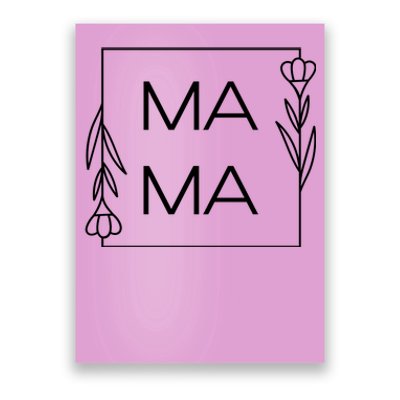 Mama Cute Flower Mother's Day Gift Poster