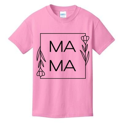 Mama Cute Flower Mother's Day Gift Kids T-Shirt