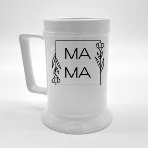 Mama Cute Flower Mother's Day Gift Beer Stein