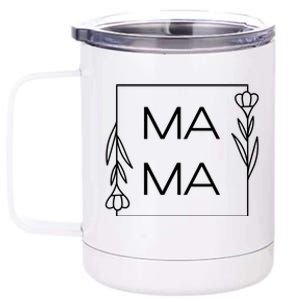 Mama Cute Flower Mother's Day Gift 12 oz Stainless Steel Tumbler Cup