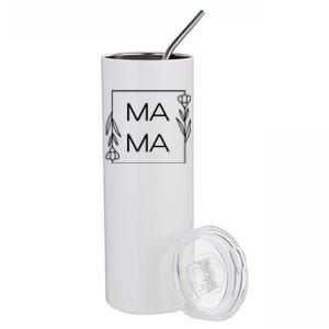 Mama Cute Flower Mother's Day Gift Stainless Steel Tumbler