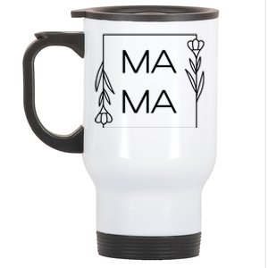 Mama Cute Flower Mother's Day Gift Stainless Steel Travel Mug