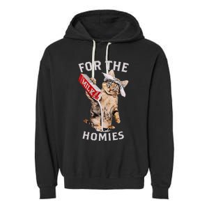 Milk Cat For The Homies Lover Kids Women Garment-Dyed Fleece Hoodie