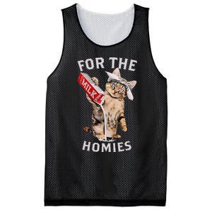 Milk Cat For The Homies Lover Kids Women Mesh Reversible Basketball Jersey Tank