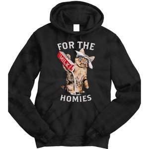 Milk Cat For The Homies Lover Kids Women Tie Dye Hoodie