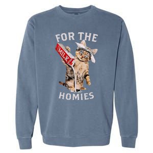 Milk Cat For The Homies Lover Kids Women Garment-Dyed Sweatshirt