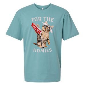 Milk Cat For The Homies Lover Kids Women Sueded Cloud Jersey T-Shirt