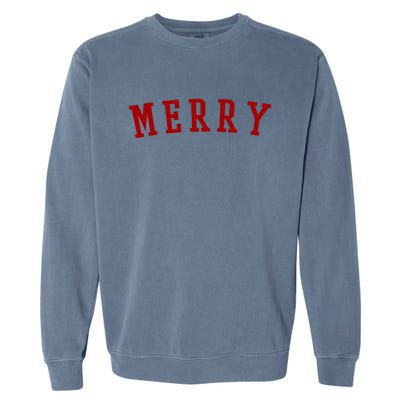 Merry Christmas Festive Holiday Garment-Dyed Sweatshirt