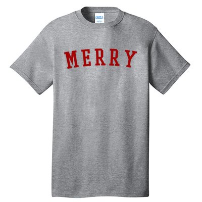 Merry Christmas Festive Holiday Tall T-Shirt