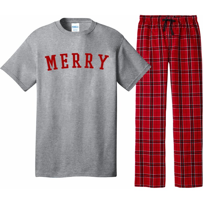 Merry Christmas Festive Holiday Pajama Set