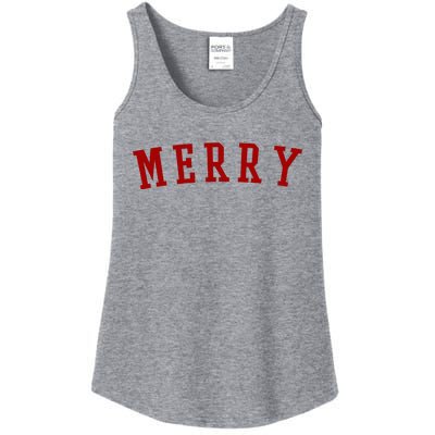 Merry Christmas Festive Holiday Ladies Essential Tank