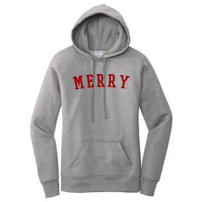 Merry Christmas Festive Holiday Women's Pullover Hoodie