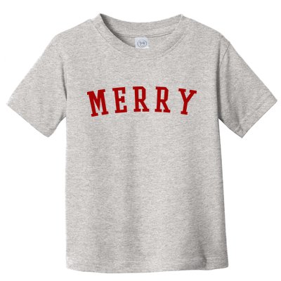 Merry Christmas Festive Holiday Toddler T-Shirt
