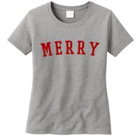 Merry Christmas Festive Holiday Womens T-Shirt