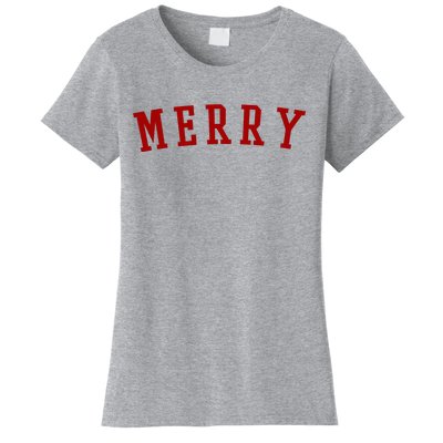 Merry Christmas Festive Holiday Women's T-Shirt