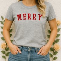 Merry Christmas Festive Holiday Womens T-Shirt