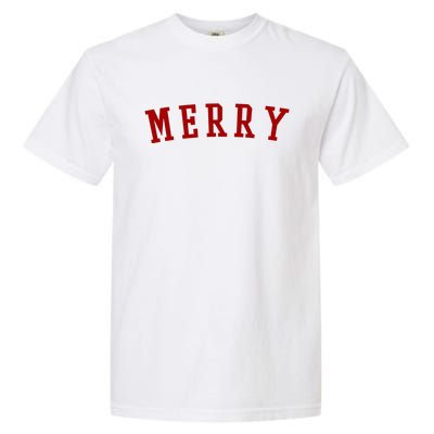 Merry Christmas Festive Holiday Garment-Dyed Heavyweight T-Shirt