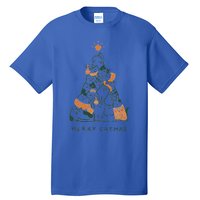 Merry Catmas Funny Cats Christmas Tree Xmas Gift Cute Gift Tall T-Shirt