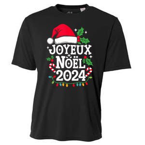 Merry Christmas French Family Joyeux Noel 2024 France Cooling Performance Crew T-Shirt