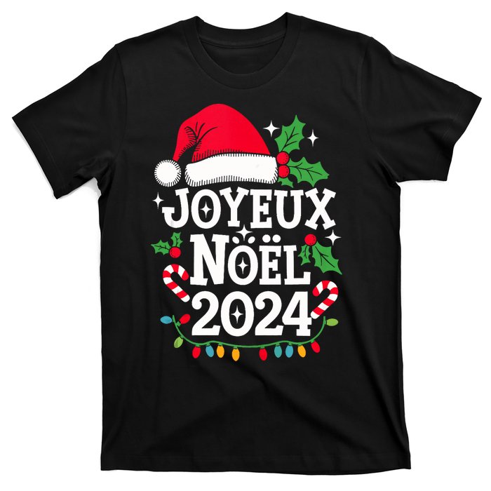 Merry Christmas French Family Joyeux Noel 2024 France T-Shirt