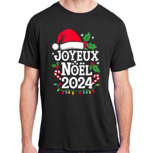 Merry Christmas French Family Joyeux Noel 2024 France Adult ChromaSoft Performance T-Shirt