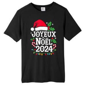 Merry Christmas French Family Joyeux Noel 2024 France Tall Fusion ChromaSoft Performance T-Shirt