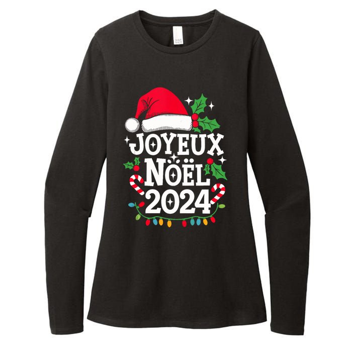 Merry Christmas French Family Joyeux Noel 2024 France Womens CVC Long Sleeve Shirt