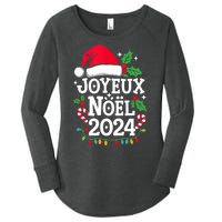 Merry Christmas French Family Joyeux Noel 2024 France Women's Perfect Tri Tunic Long Sleeve Shirt