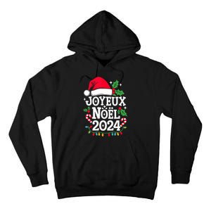 Merry Christmas French Family Joyeux Noel 2024 France Tall Hoodie