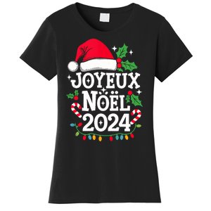 Merry Christmas French Family Joyeux Noel 2024 France Women's T-Shirt