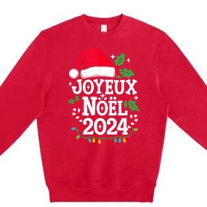 Merry Christmas French Family Joyeux Noel 2024 France Premium Crewneck Sweatshirt