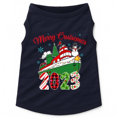 Merry Cruisemas Family Cruise Christmas Funny Boat Trip Doggie Tank