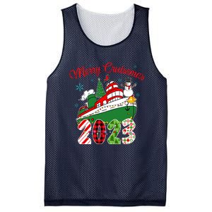 Merry Cruisemas Family Cruise Christmas Funny Boat Trip Mesh Reversible Basketball Jersey Tank